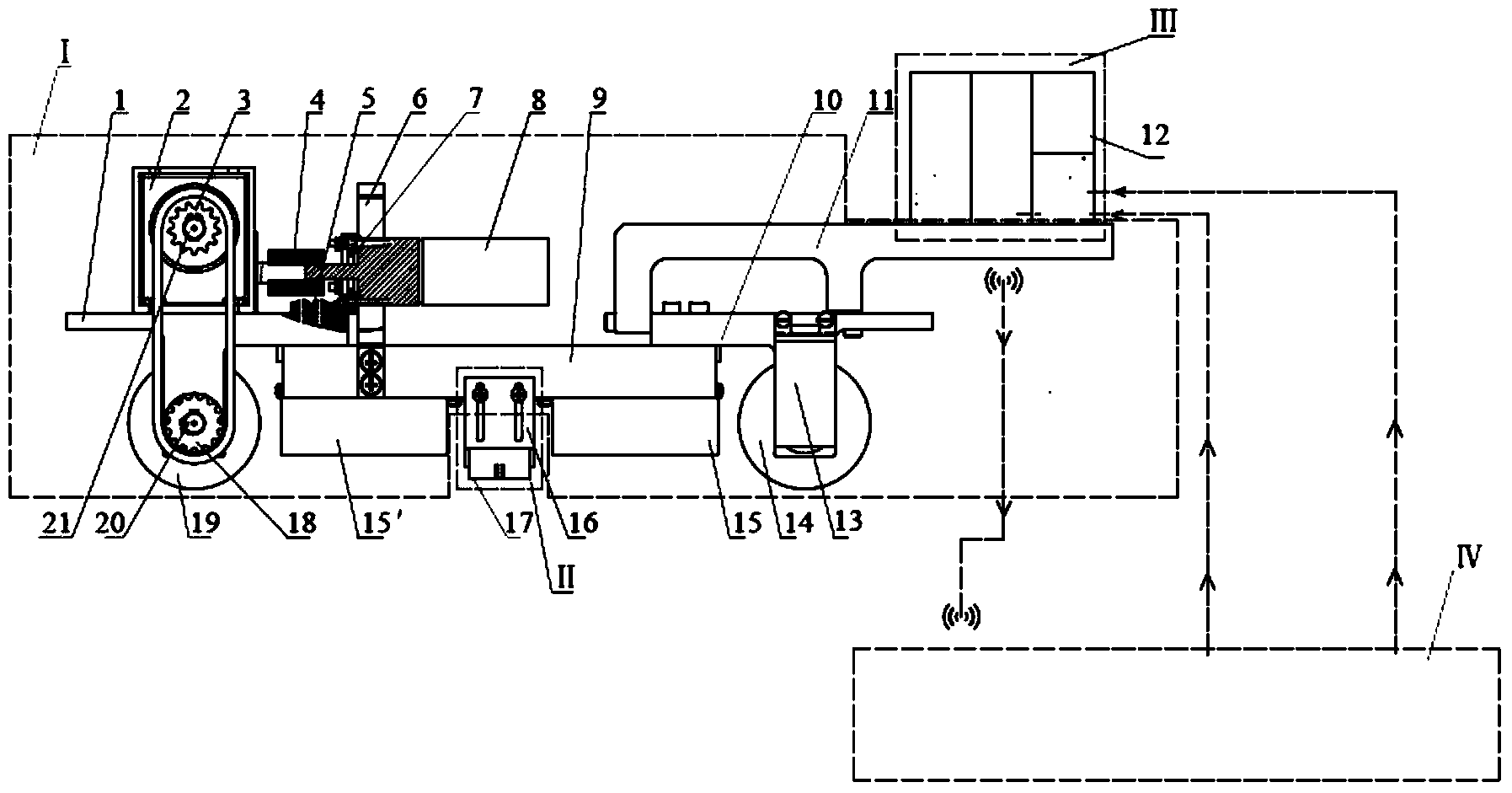 Outer magnetic flux leakage detection device for industrial pipeline in use