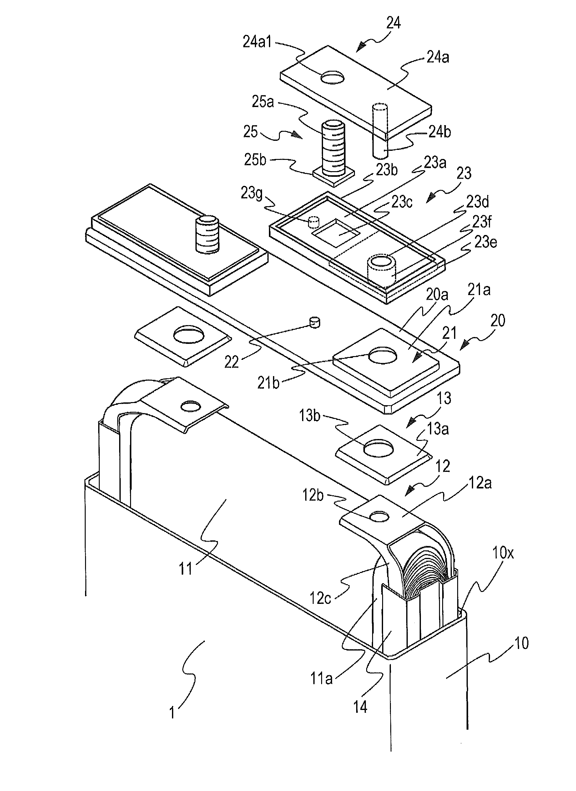 Electric storage device and power source module