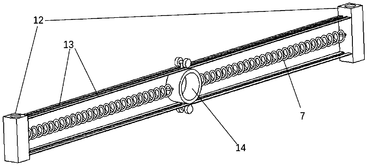 Three-degree-of-freedom decomposition mooring structure measurement experiment device