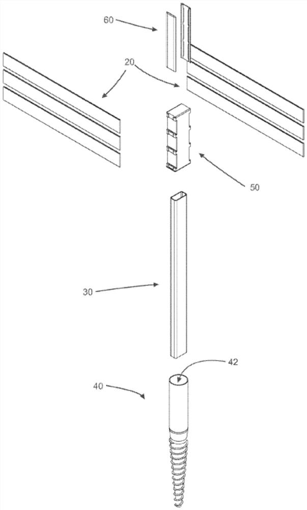 Flexible tensioning anti-collision guardrail