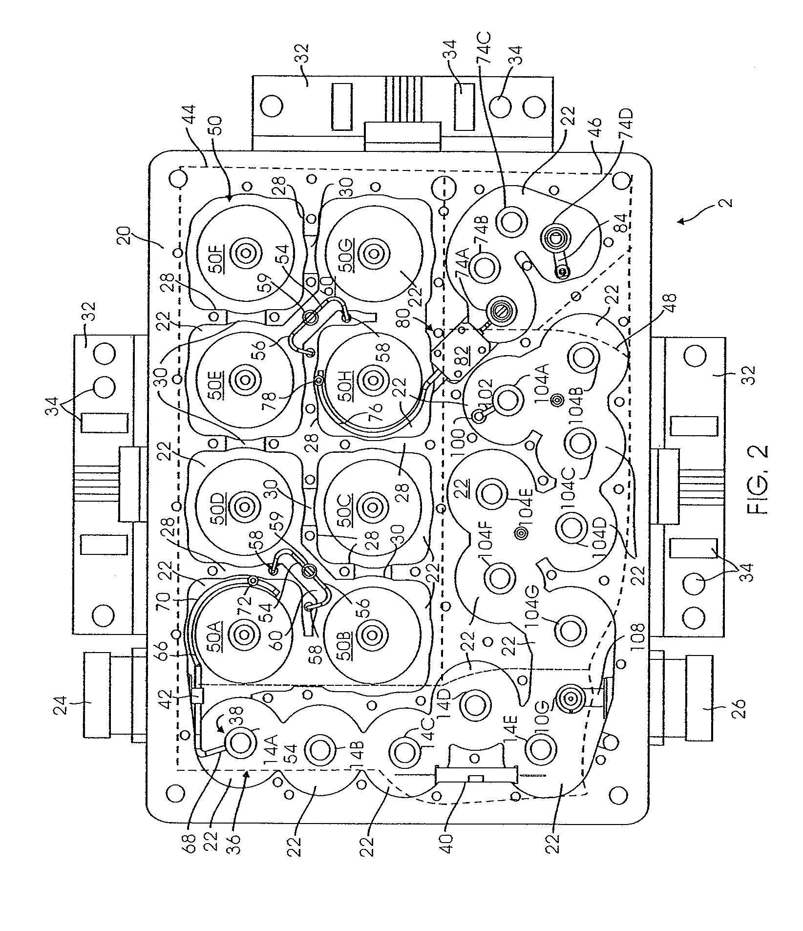 Low noise figure radiofrequency device