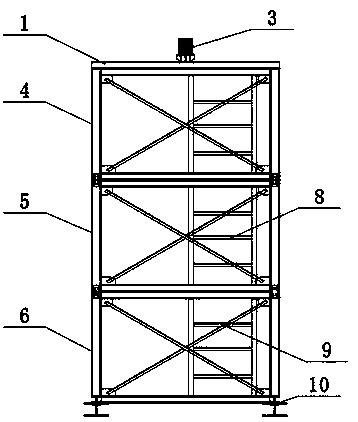 Construction method for reversed stepped special-shaped steel structure