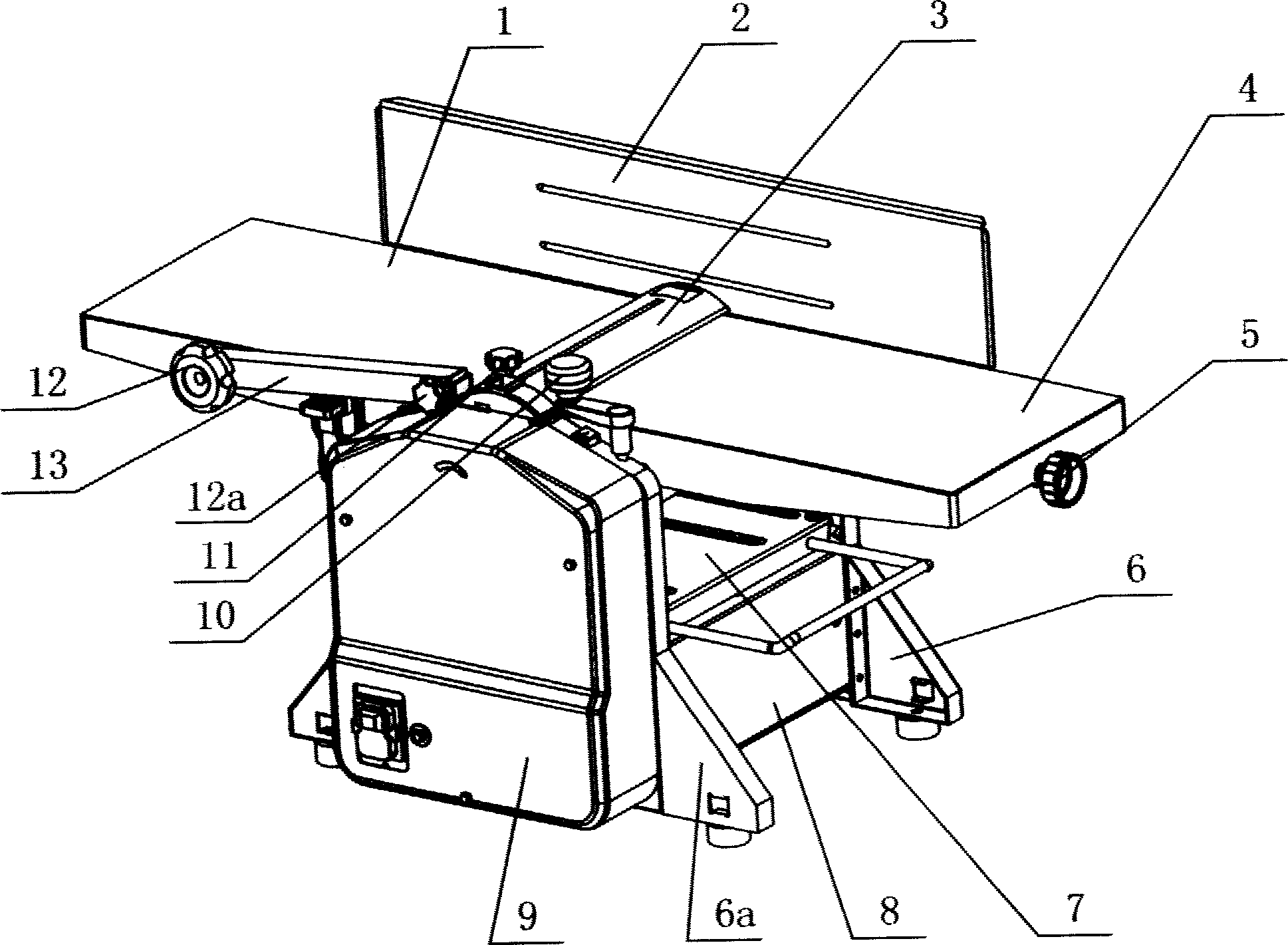 Combined wood planing machine