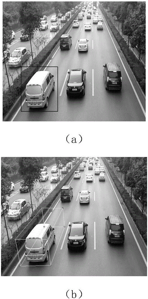 Vehicle type recognition method based on inverse projection three views