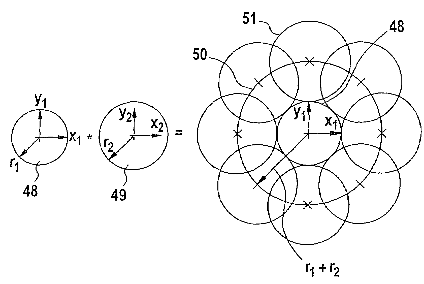 Method for determining an accident risk between a first object with at least one second object