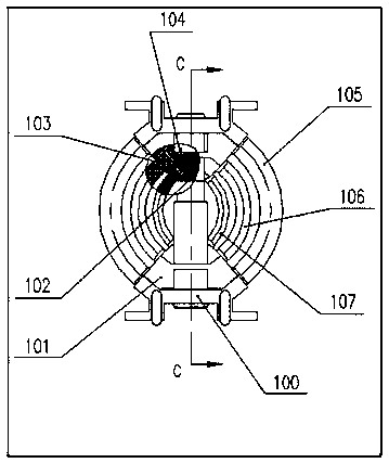 Three-direction hydraulic four-link assembly platform