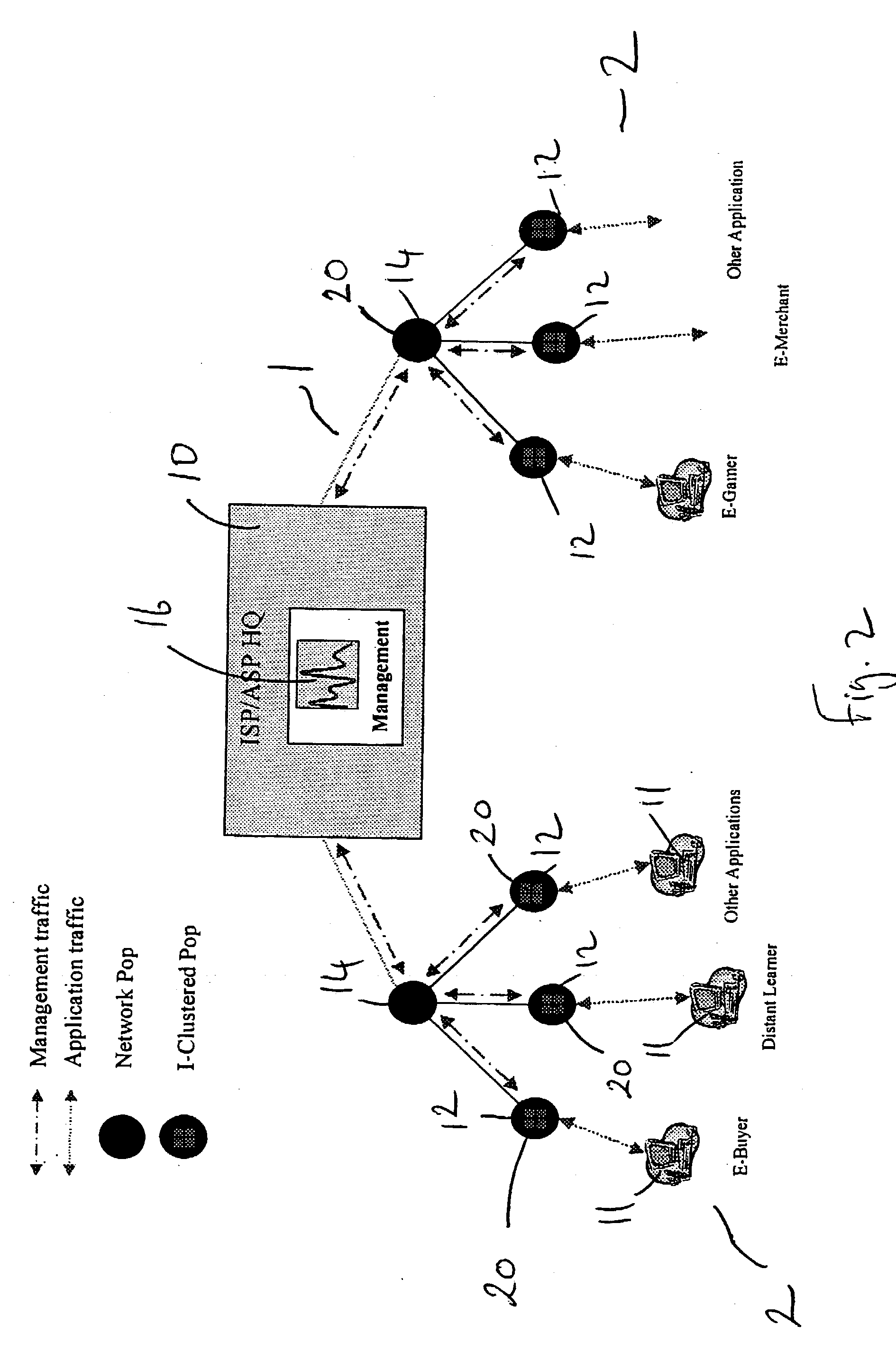 Server module and a distributed server-based internet access scheme and method of operating the same