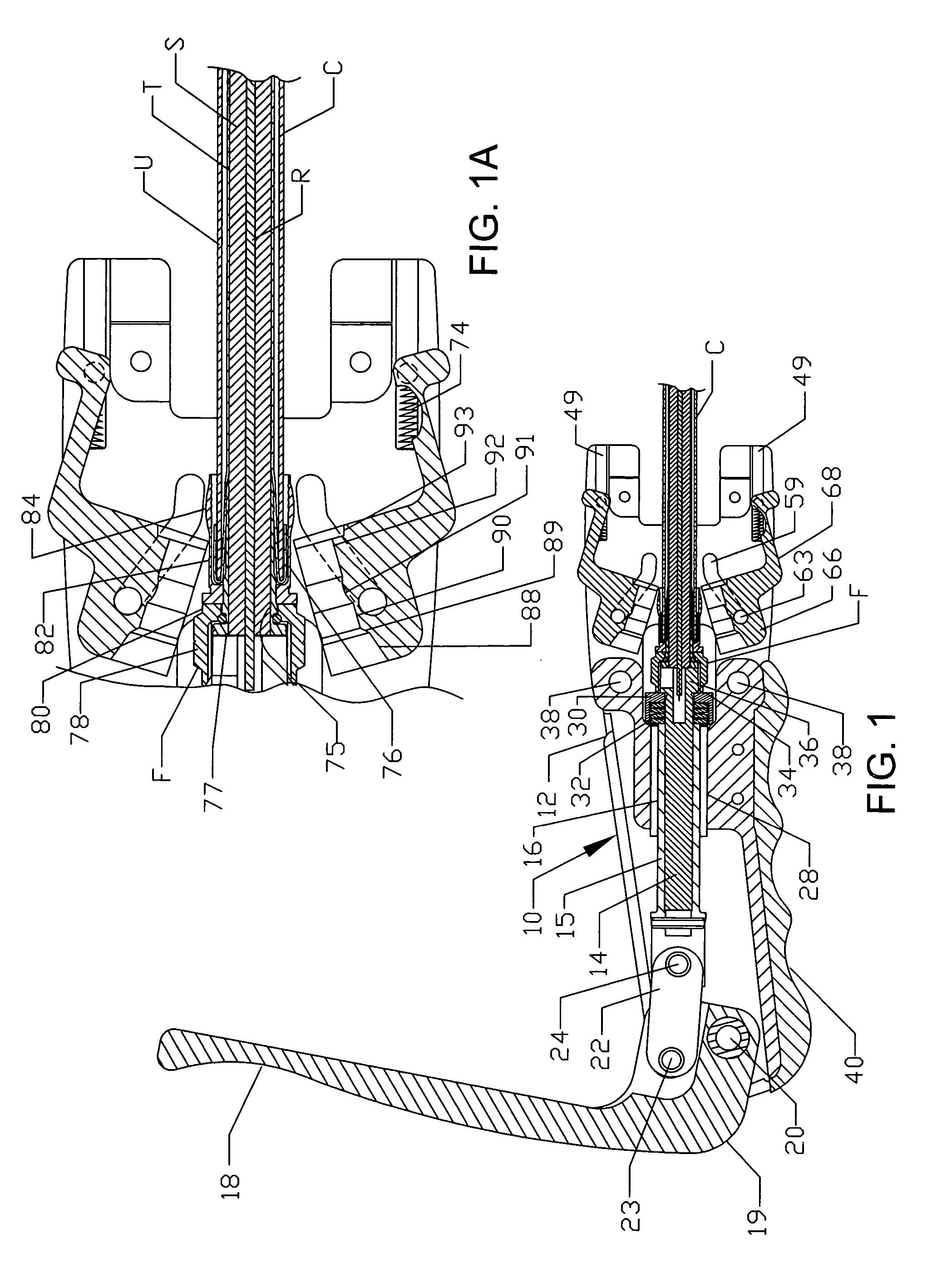 Coaxial cable fitting and crimping tool