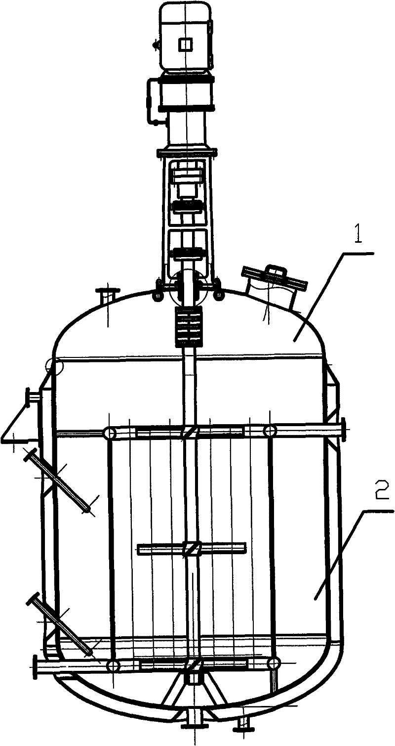 Assembly technique for head sealing cover and kettle of stock solution crystallizer