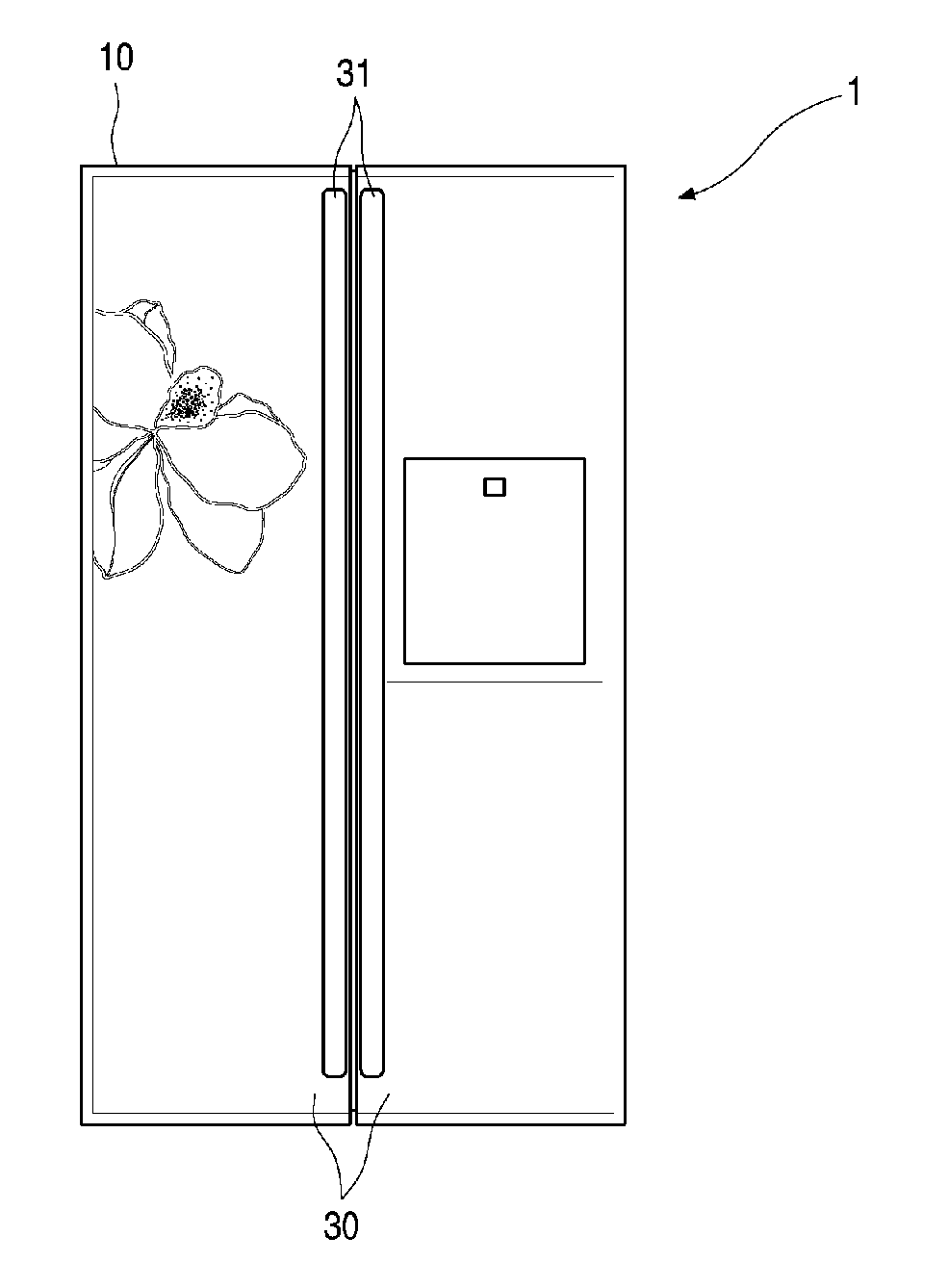 Refrigerator and refrigerator door