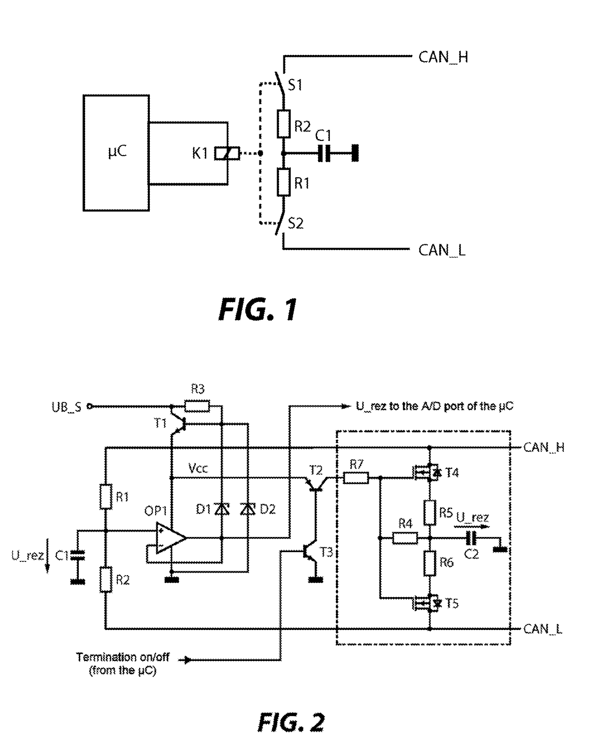 Circuit assembly for a switchable line termination of a serial bus