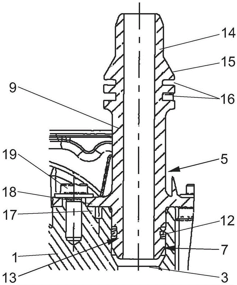 Heating/cooling device for a housing particularly for a throttle valve nozzle