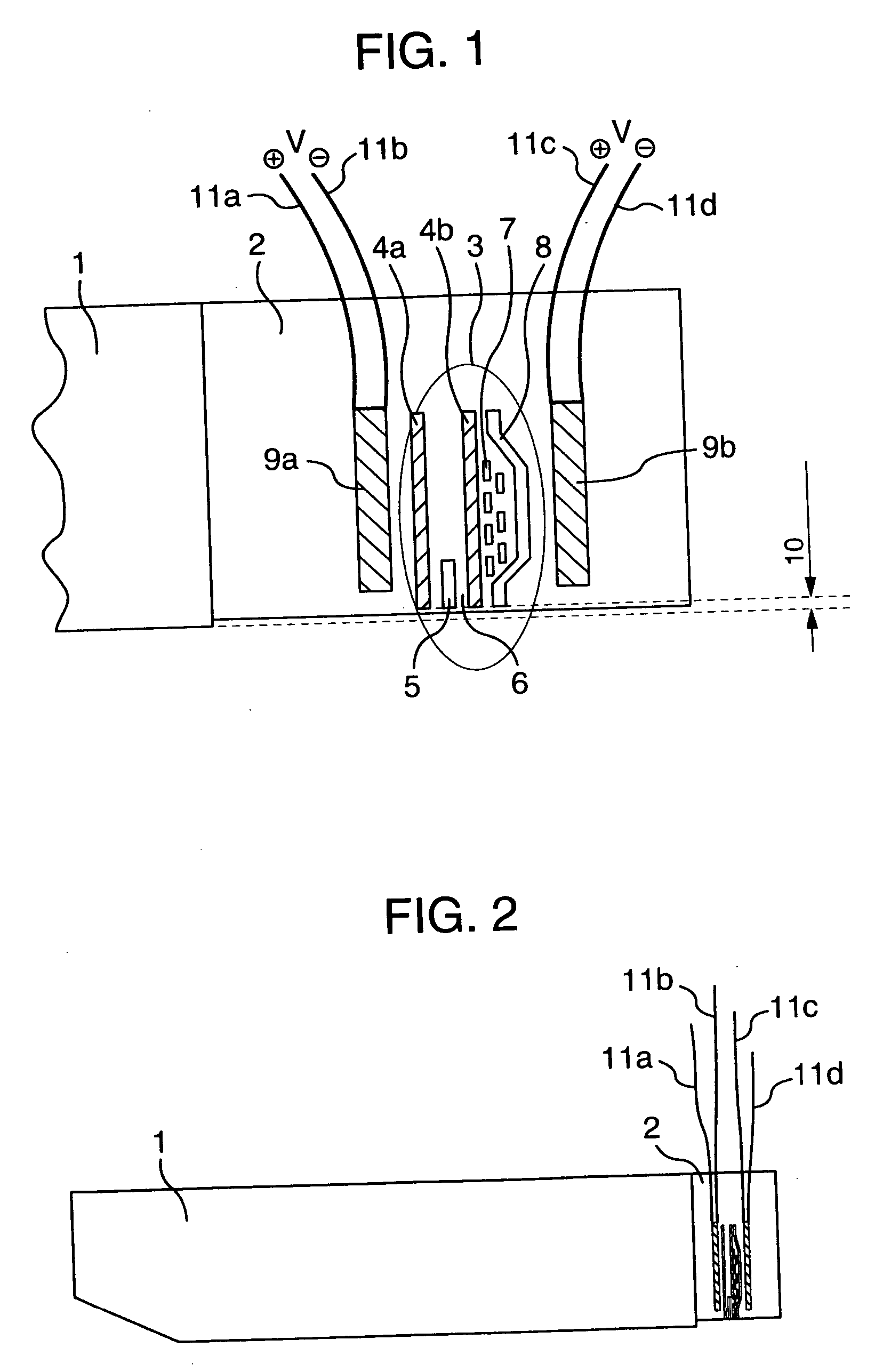 Magnetic head heating element in a disk drive