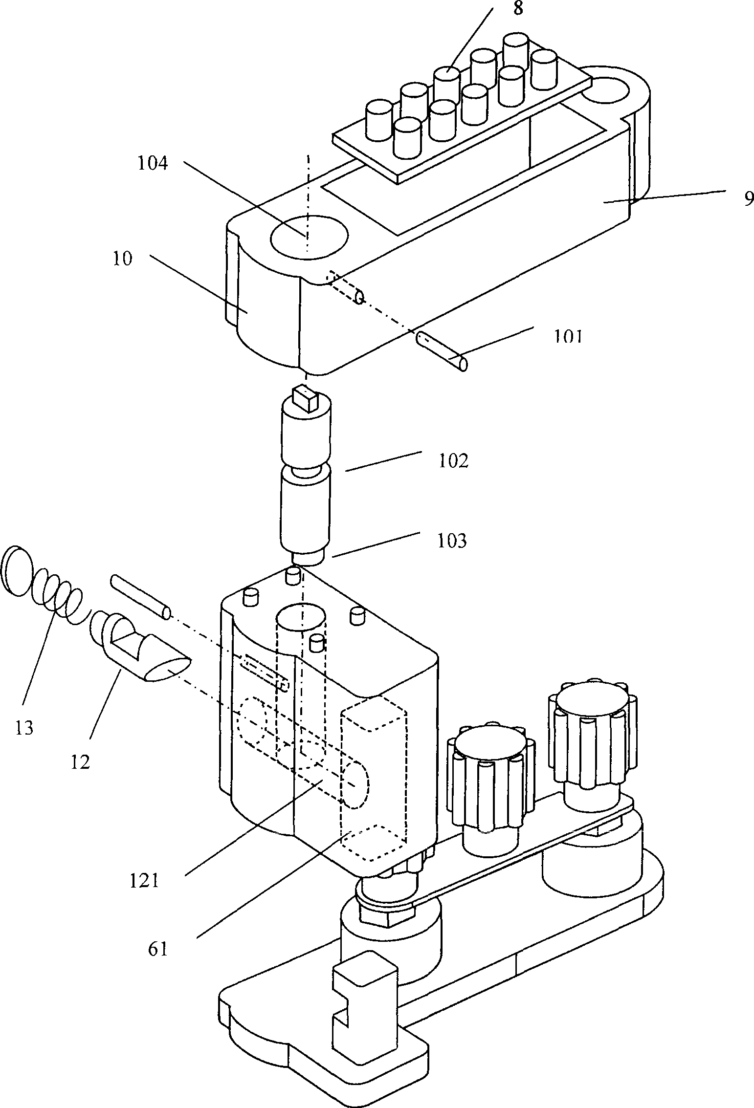 Secondary clamping board device for electrical power system relay protection