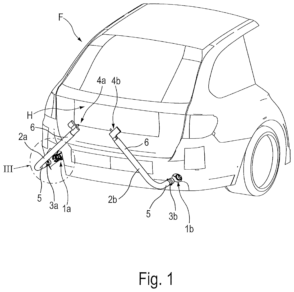Rear carrier system for a motor vehicle