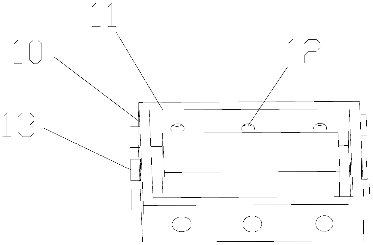 Fixing device for acoustic emission probe of rock uniaxial experiment