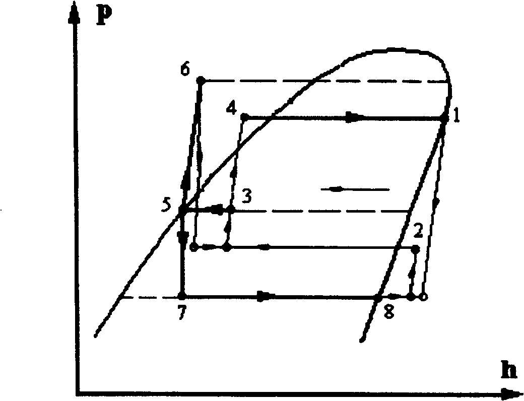 Steam jetting refrigerating circulation system