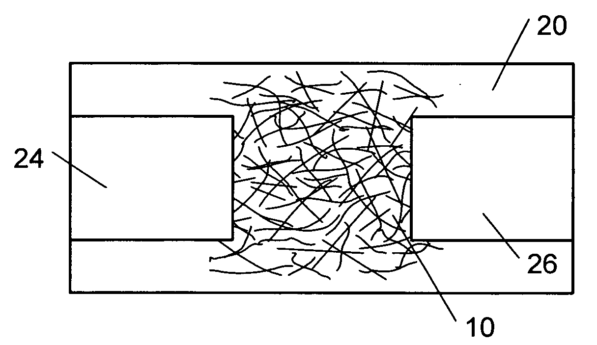 Fabrication method of electronic devices based on aligned high aspect ratio nanoparticle networks