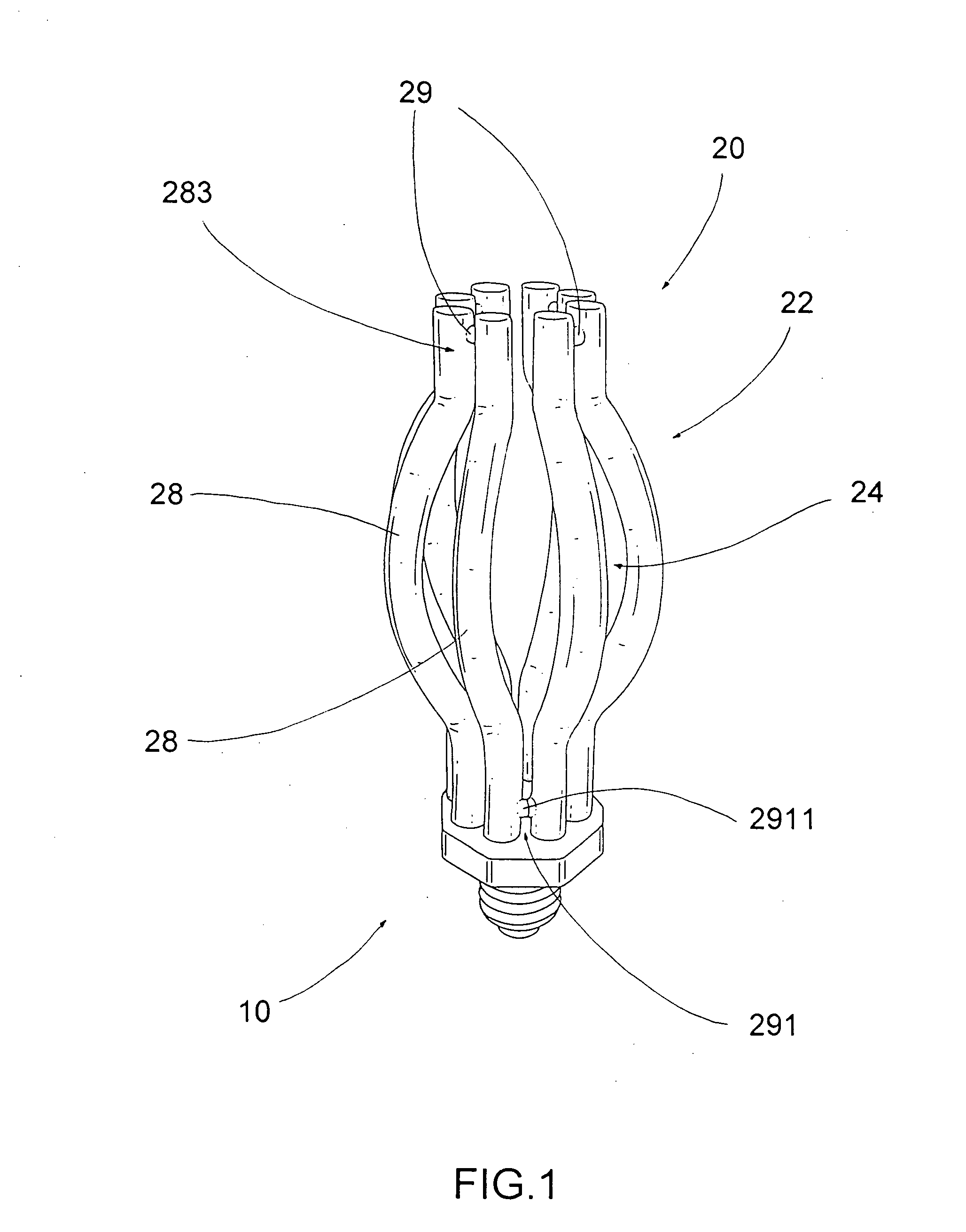 Fluorescent light bulb and manufacturing method thereof