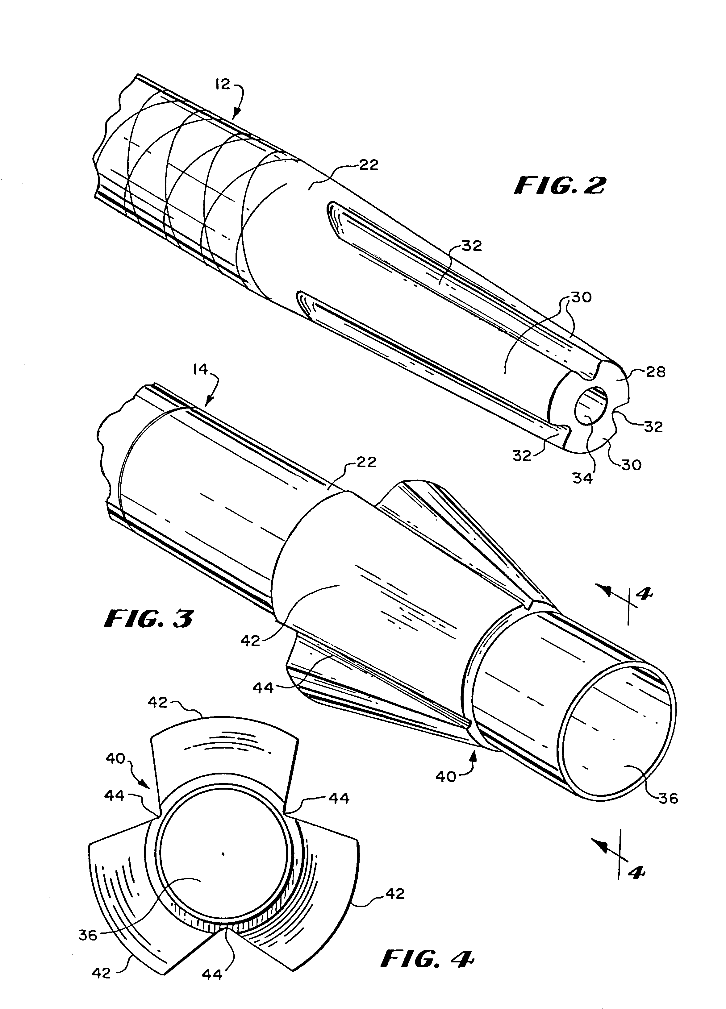 Slip-fit handle for hand-held instruments that access interior body regions