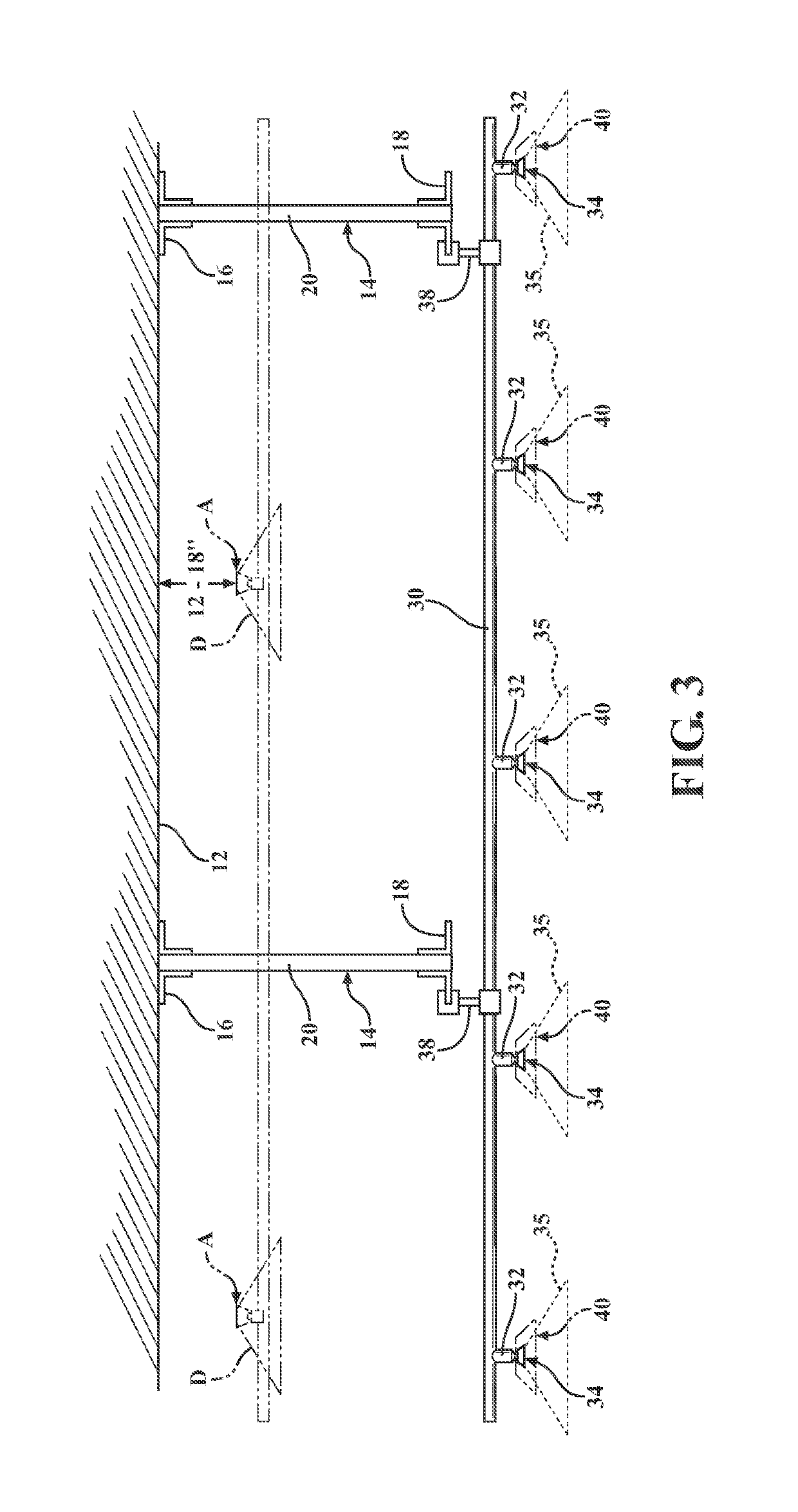 Below structural obstruction fire sprinkler installation method and heat collector system