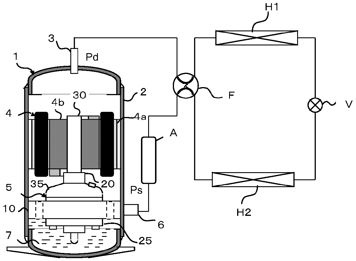 Rotary compressor and refrigeration cycle device with same