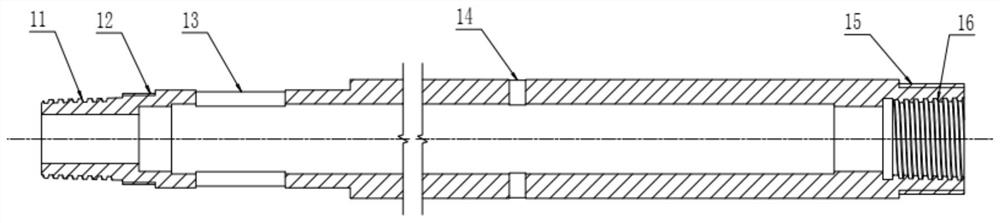 Forward and reverse rotation drill rod