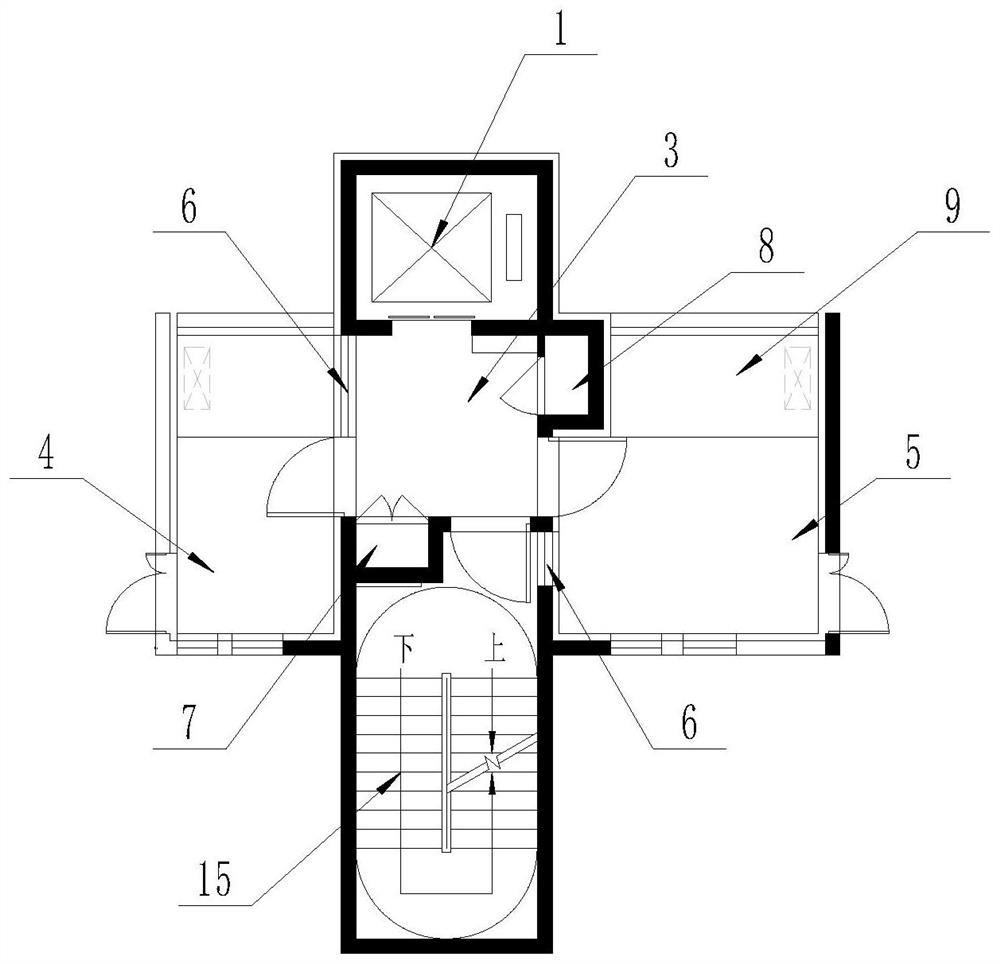 Core tube structure, building structure and building thereof