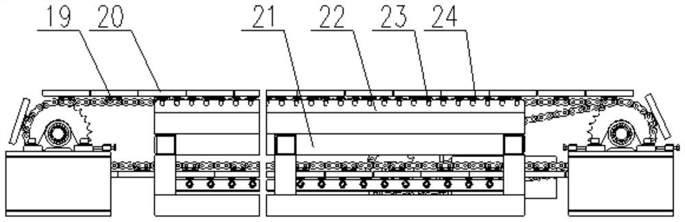 Container transverse-moving sequence transfer device