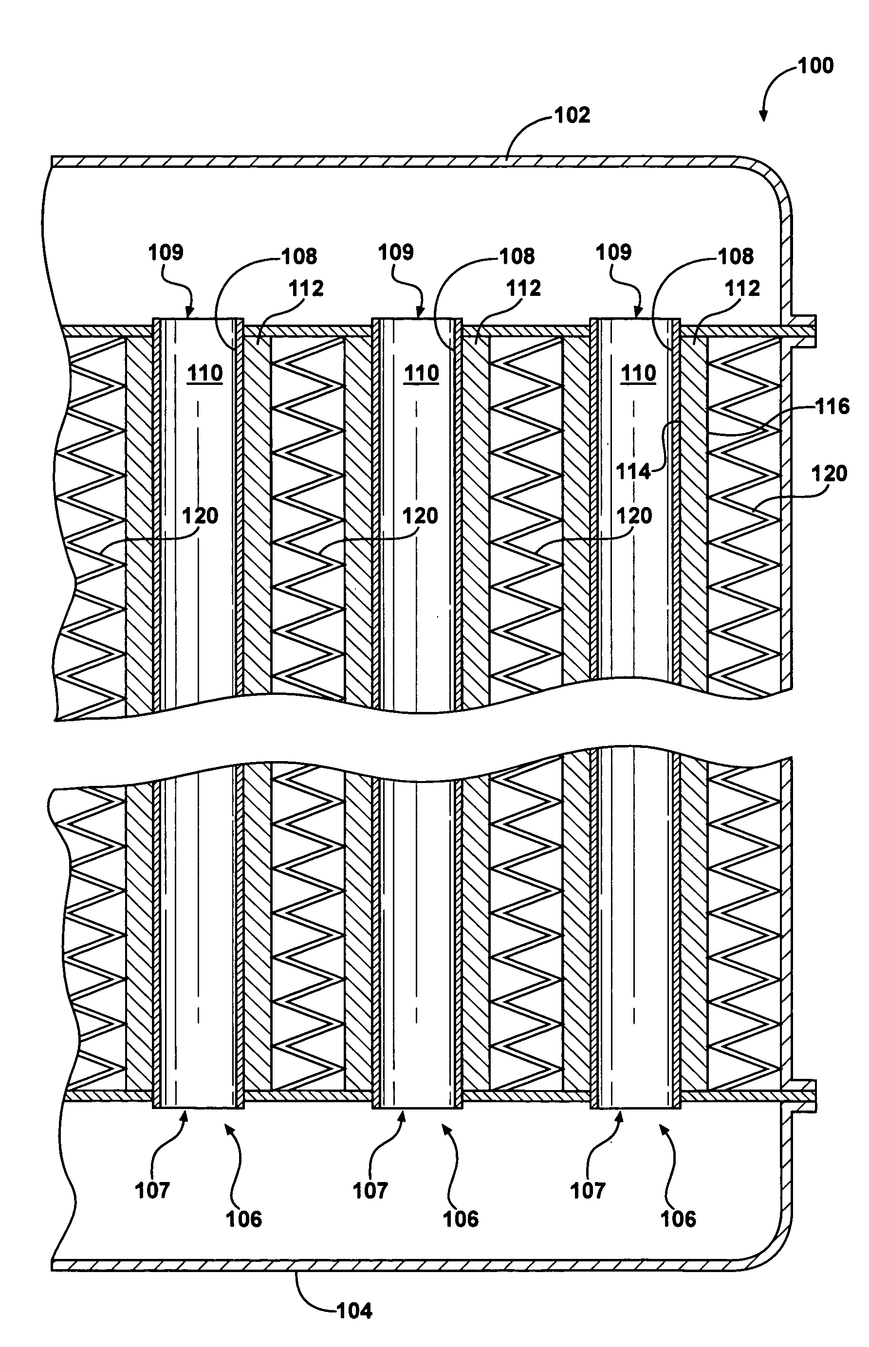 Heat exchanger tube having integrated thermoelectric devices