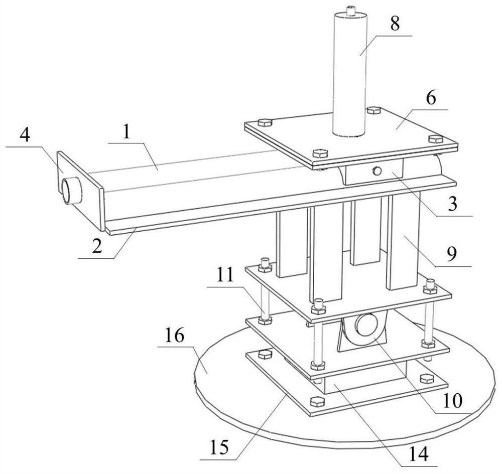 V-H composite bearing capacity model test loading device and method