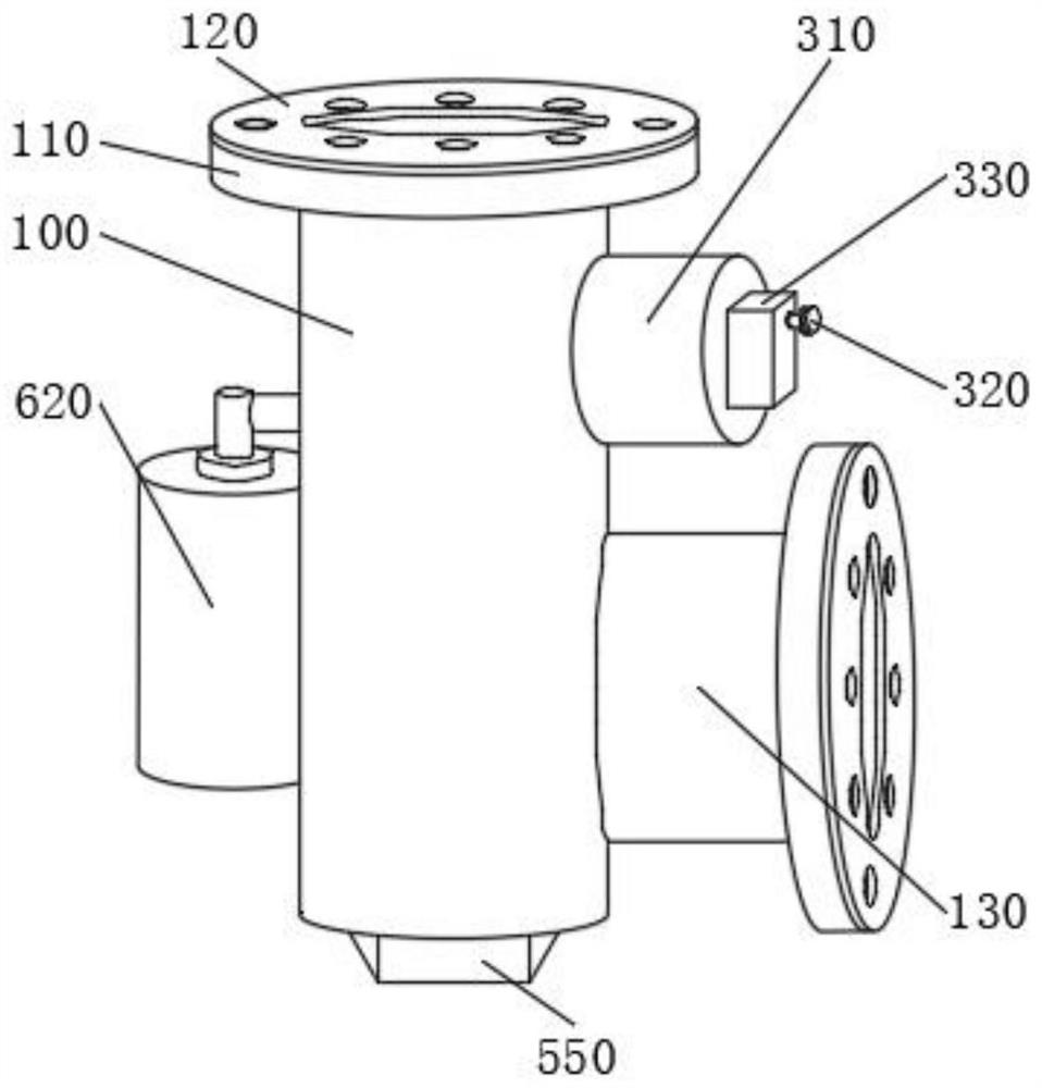 Flange filter for processing PVC gloves