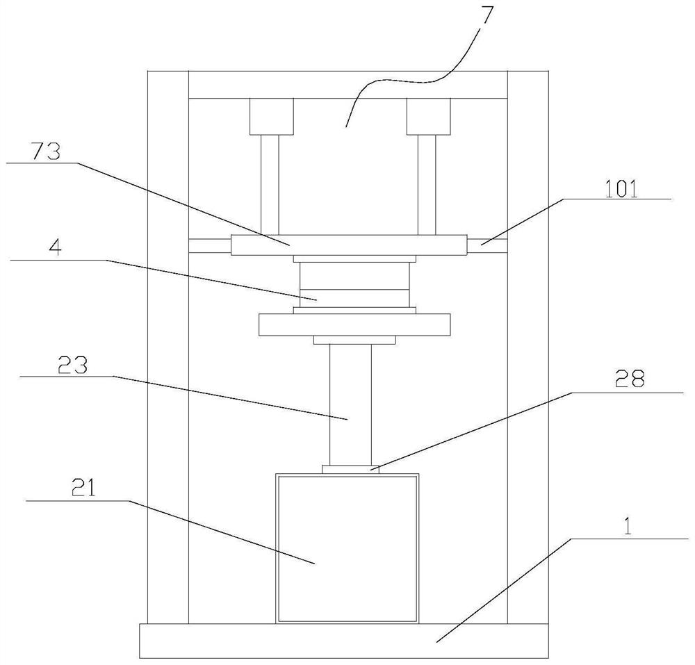 Automobile hydraulic cylinder green sand casting method and device