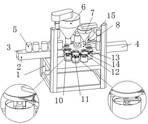 Filling machine and filling process thereof