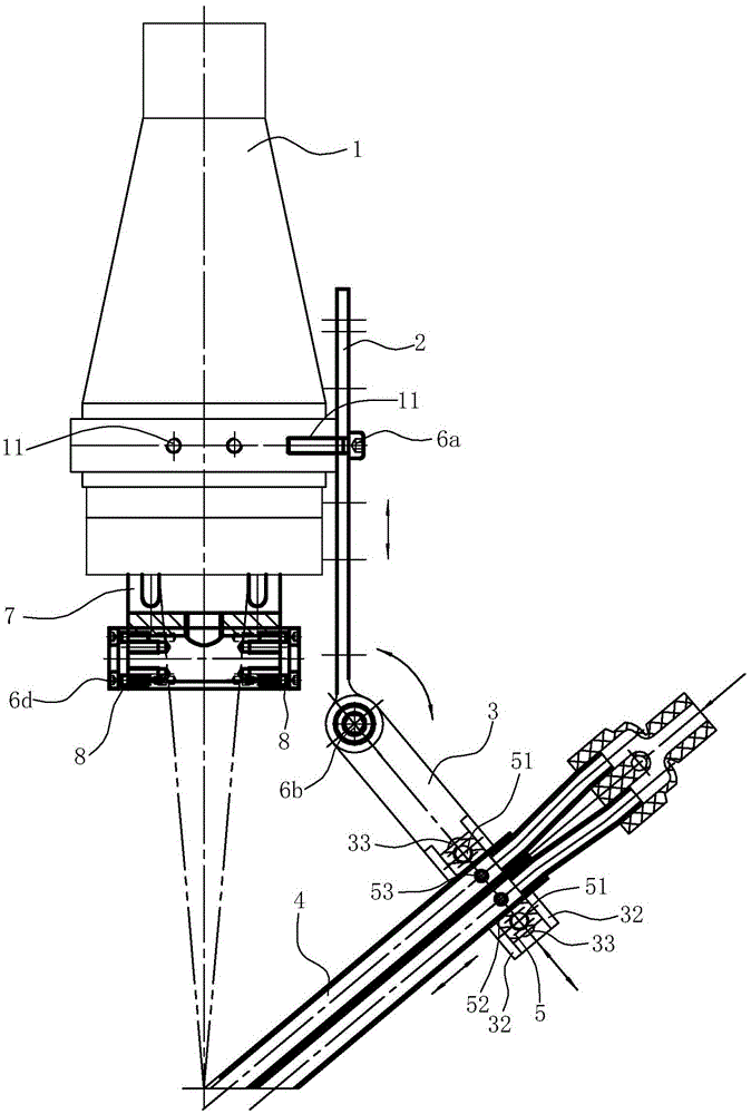 Gas blowing protective device used during stainless steel sheet pulse laser welding and welding process