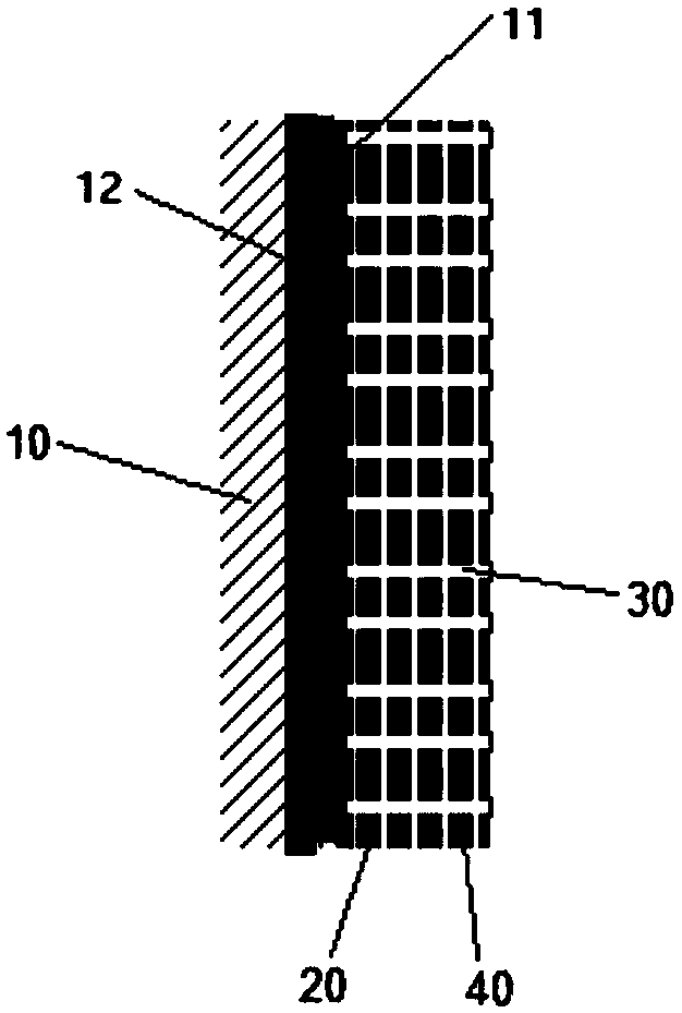 Heat insulation infiltration coating sandwich wall cloth and manufacturing method thereof