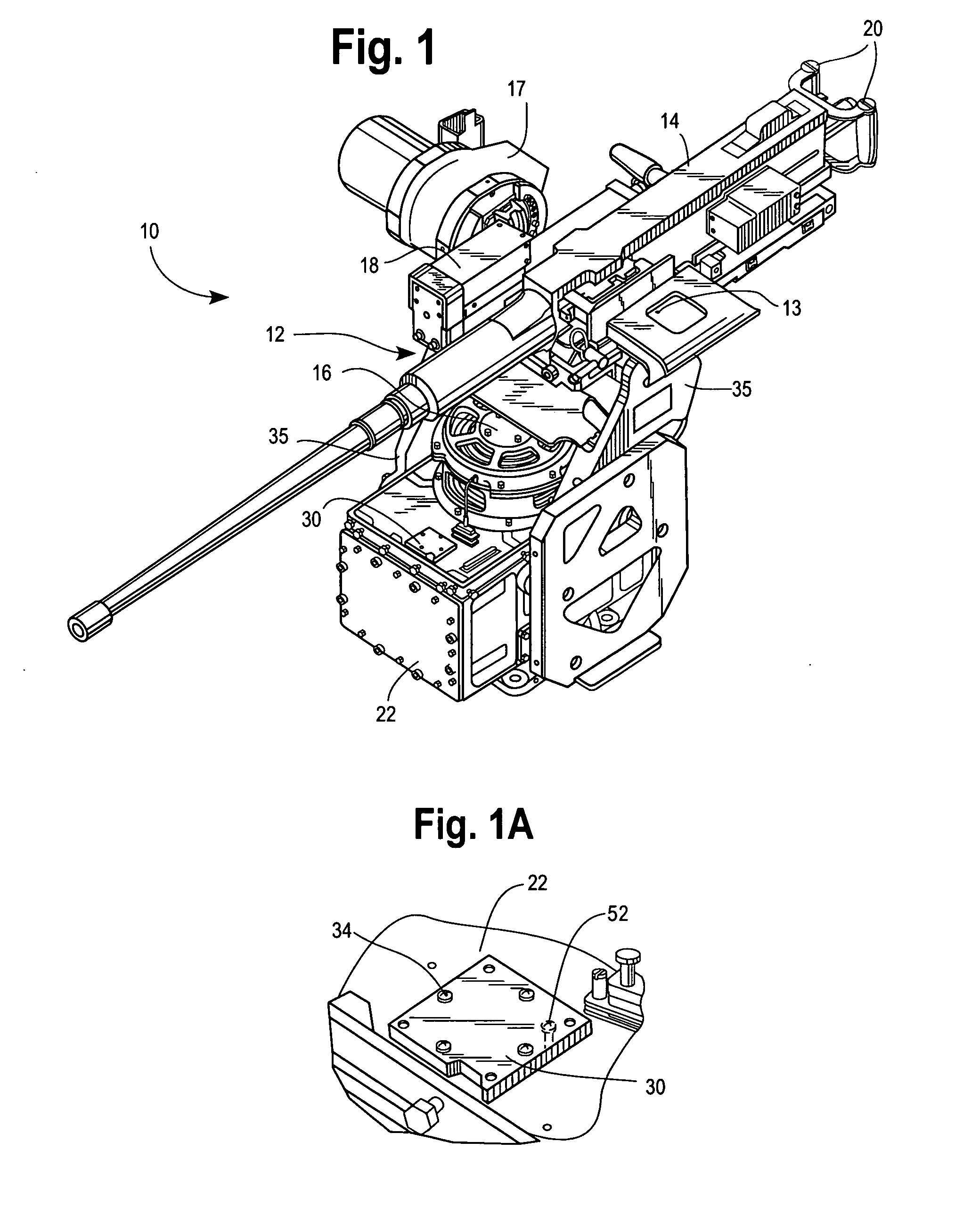 Rounds counter remotely located from gun