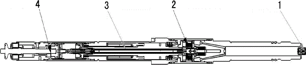 Positive pulse device for slurry under shaft