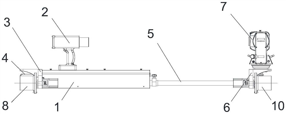 Rail surface standard line rapid marking device