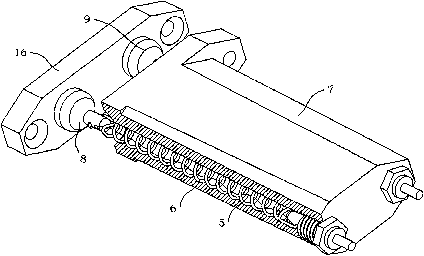 DC electrical docking device capable of automatically actuating and disconnecting