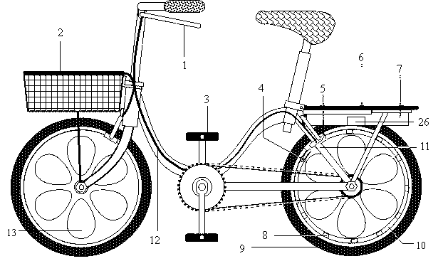 Low-cost solar electromagnetic power assisting bicycle