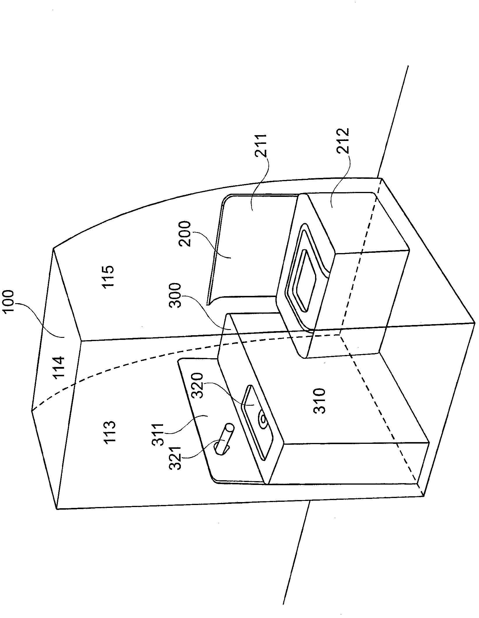 WC monument comprising a receiving region for a mobile sanitary unit