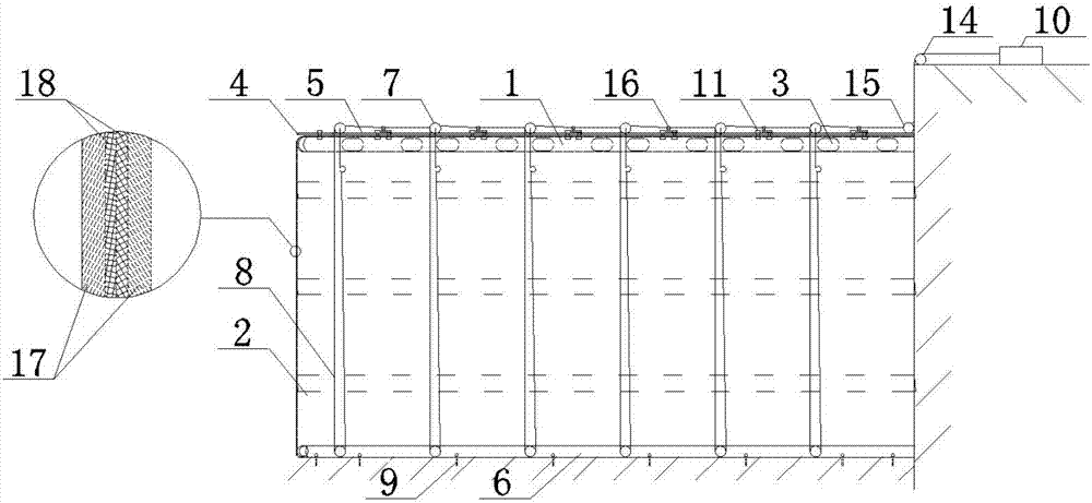 Response to small and medium-sized wharf soluble hazardous chemicals loading and unloading leakage liftable fence