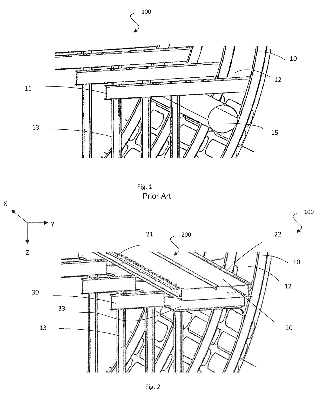 Fuselage and aircraft including an air distribution multifunctional substructure and assembly method
