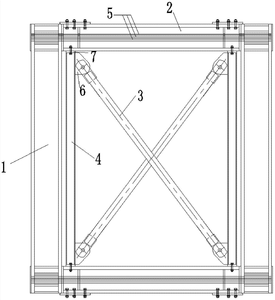 Prefabricated steel structure self-resetting module based on support energy dissipation