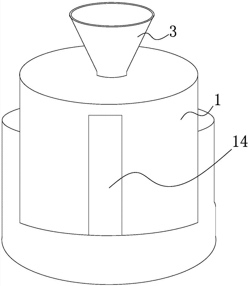 Lad urine collecting barrel structure