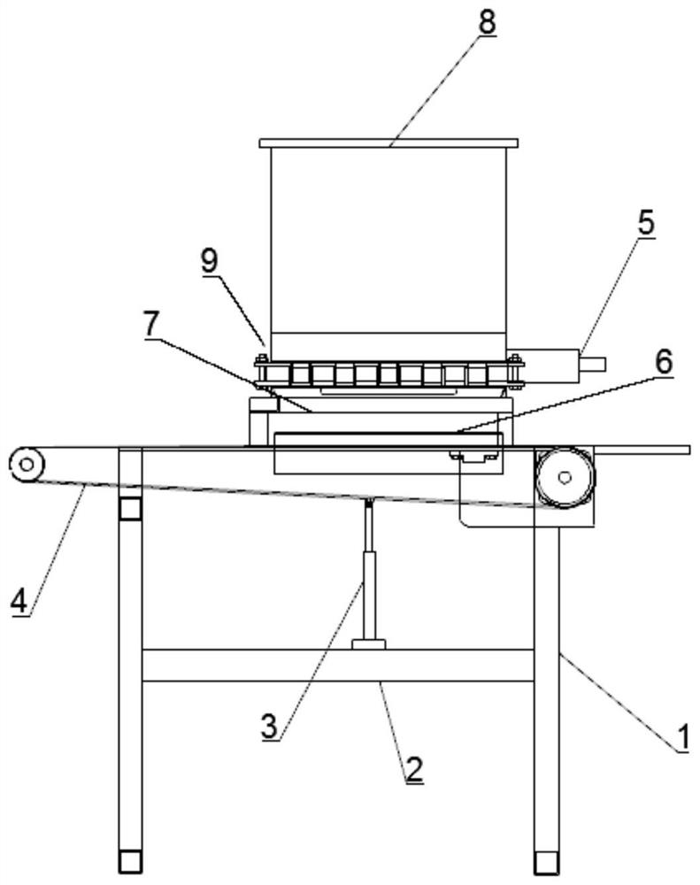 A fast unloading device with adjustable weight