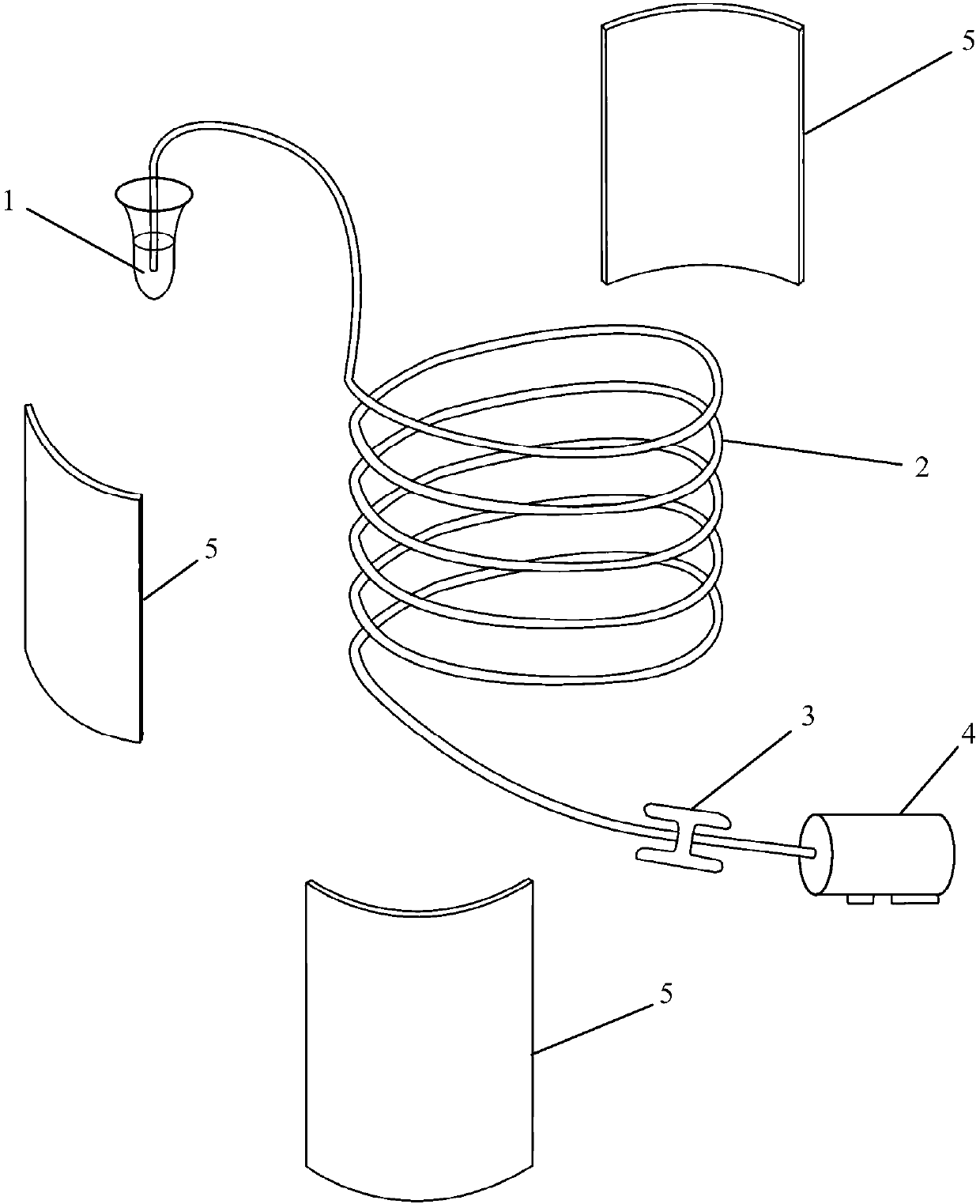 Liquid drop temperature circular reaction equipment