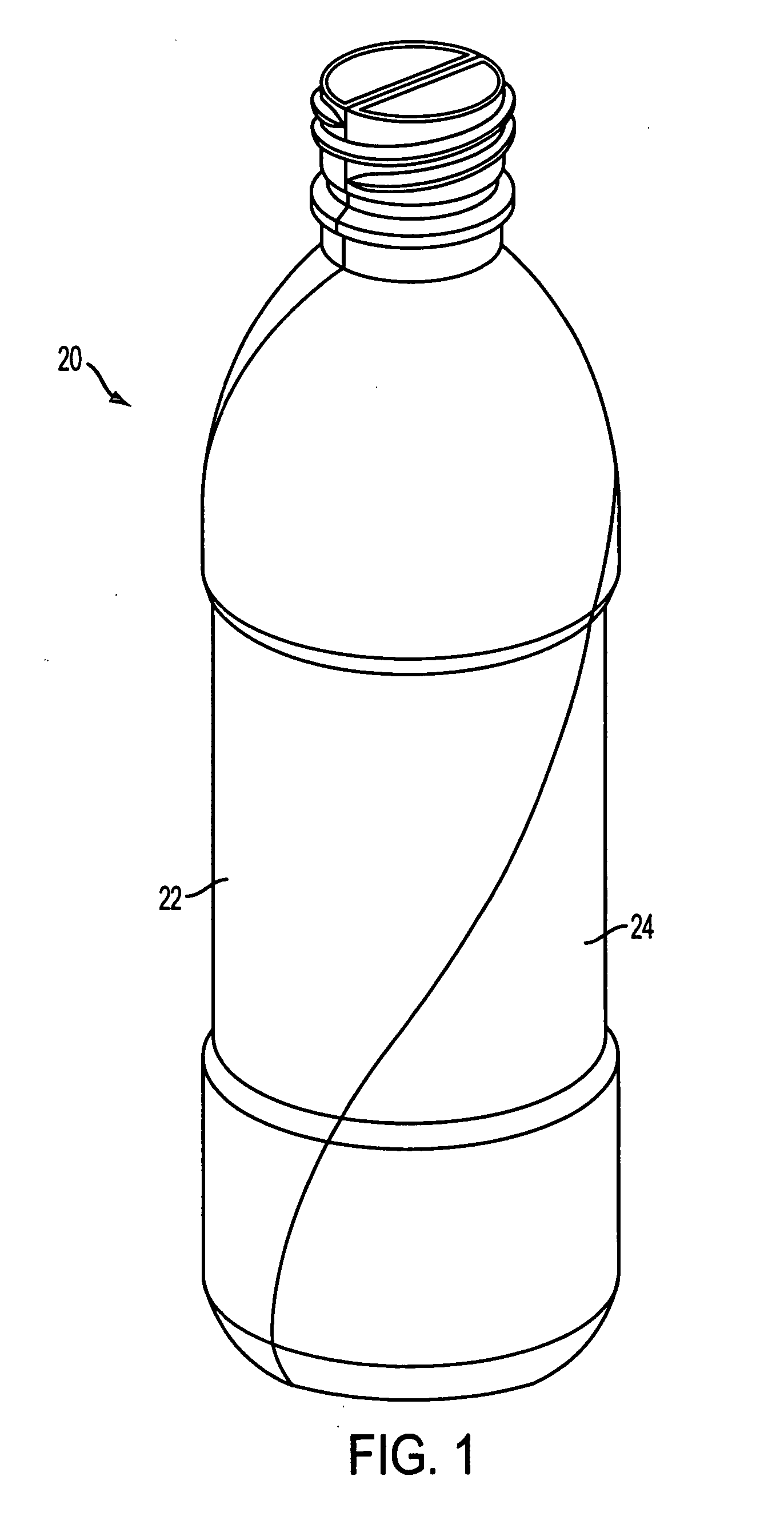 Multiple cavity bottle and method of manufacturing same