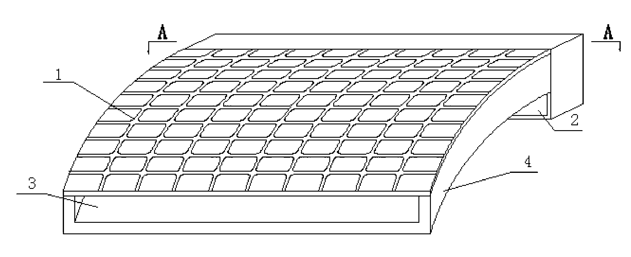 Photovoltaic solar protection device with fresh air ventilation function